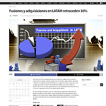 Fusiones y adquisiciones en LATAM retroceden 10%